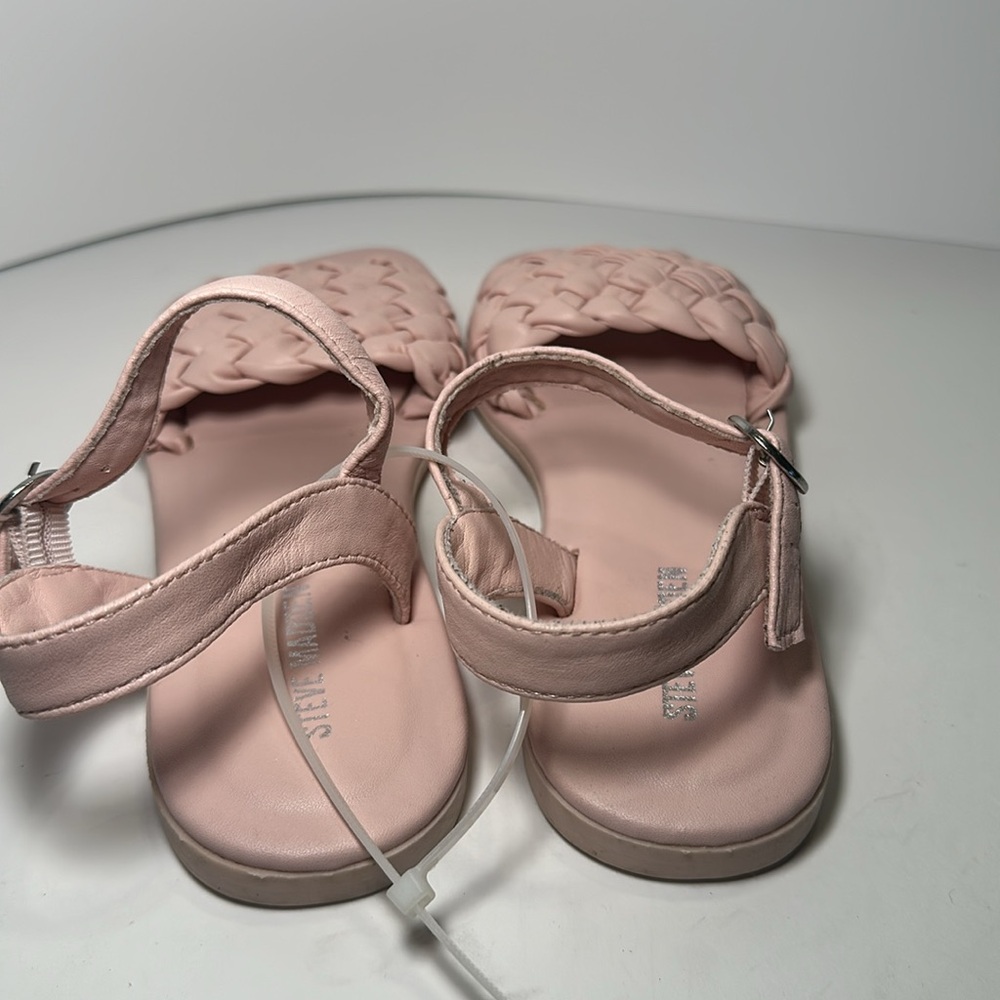 Steve Madden JKarina Braided Strappy Pink Sandal Size 2 - Picture 3 of 8